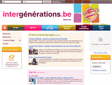 Tablet Screenshot of intergeneration.be