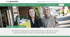 Desktop Screenshot of intergeneration.ch